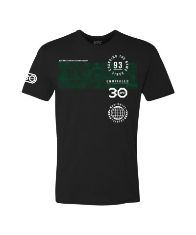 Men's UFC 30th Changing the Game Since 93 T-Shirt - Black $6.40 MEN'S