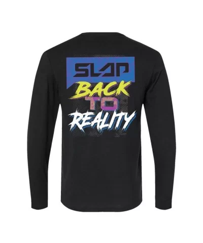 Men's UFC Slap Back to Reality Long Sleeve T-Shirt - Black $9.12 MEN'S