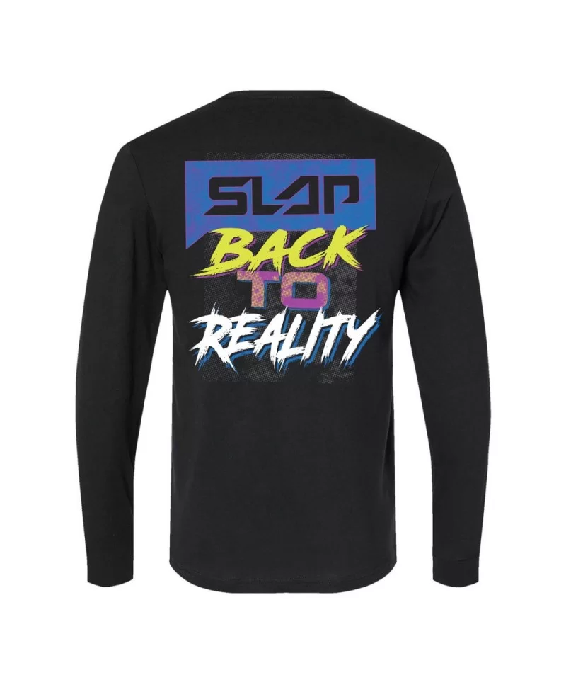 Men's UFC Slap Back to Reality Long Sleeve T-Shirt - Black $9.12 MEN'S