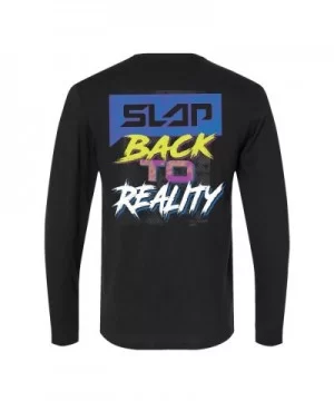 Men's UFC Slap Back to Reality Long Sleeve T-Shirt - Black $9.12 MEN'S