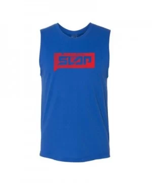 Men's Slap Steel Lock-Up Muscle Tank Top - Royal Blue $7.20 MEN'S