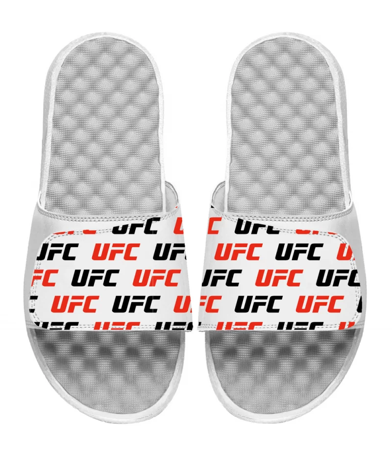 ISlide UFC Pattern Slides - White/Red $12.80 MEN'S