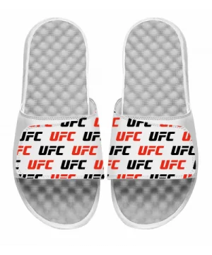 ISlide UFC Pattern Slides - White/Red $12.80 MEN'S