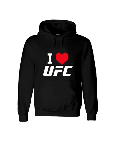 Men's UFC I Love UFC Hoodie - Black $15.20 MEN'S