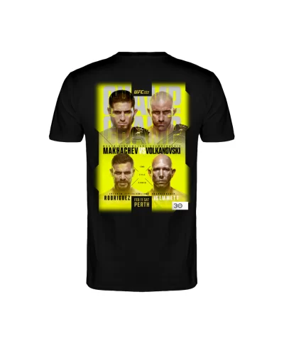 Men's UFC 284 Makhachev vs Volkanovski Event T-Shirt - Black $13.16 MEN'S