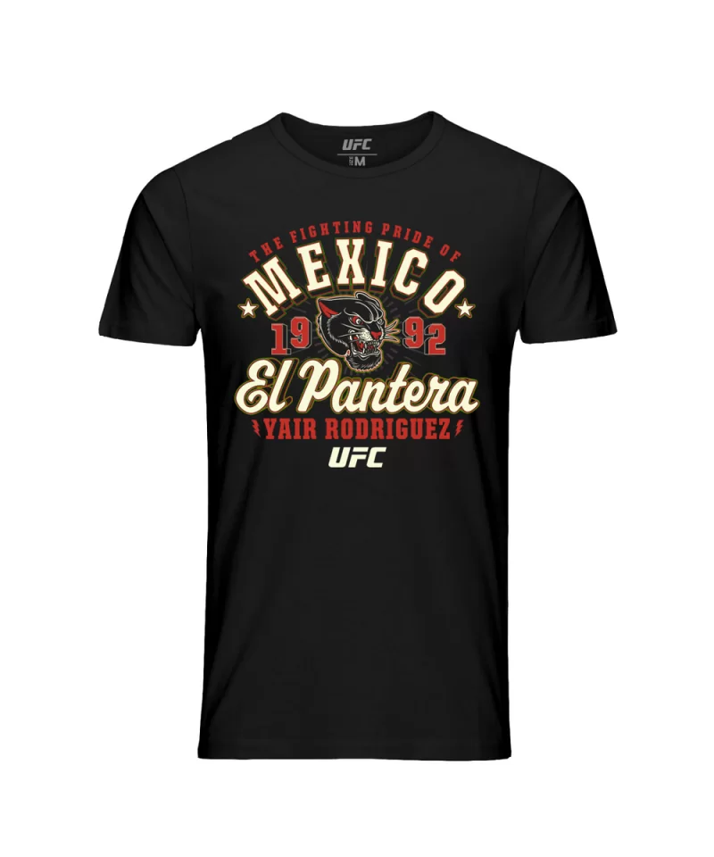 Men's UFC Yair Rodriguez " El Pantera " T-Shirt-Black $11.48 MEN'S