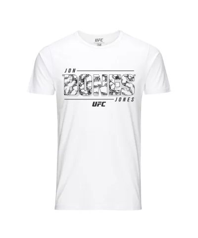 Men's UFC Jon Jones Bone Fill T-Shirt - White $13.76 MEN'S