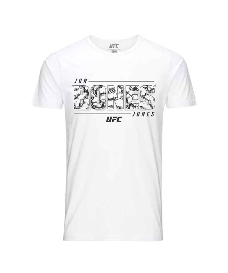 Men's UFC Jon Jones Bone Fill T-Shirt - White $13.76 MEN'S