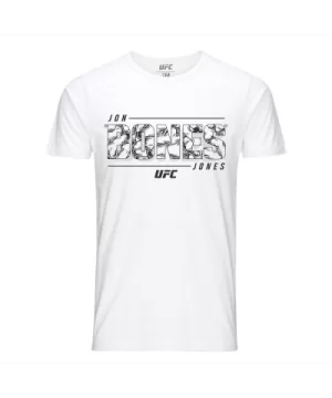 Men's UFC Jon Jones Bone Fill T-Shirt - White $13.76 MEN'S