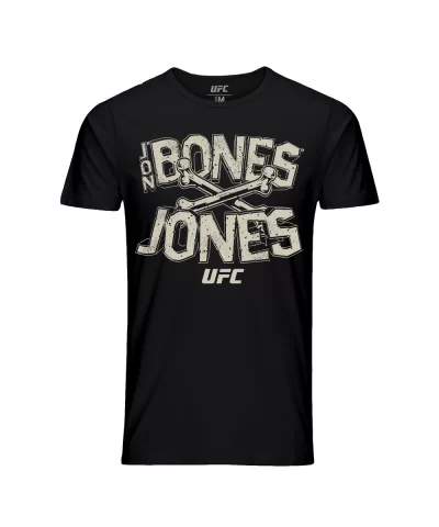 Men's UFC Jon Jones Cross Bones T-Shirt - Black $14.72 MEN'S