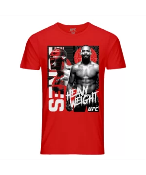 Men's UFC Jon Jones Split Graphic T-Shirt - Red $12.16 MEN'S