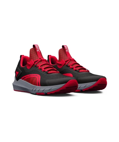 Unisex Under Armour Project Rock UFC Shoe - BLK/RED $36.80 MEN'S