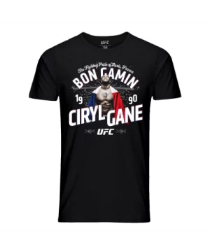 Men's UFC Ciryl Gane Bon Gamin T-Shirt-Black $12.32 MEN'S