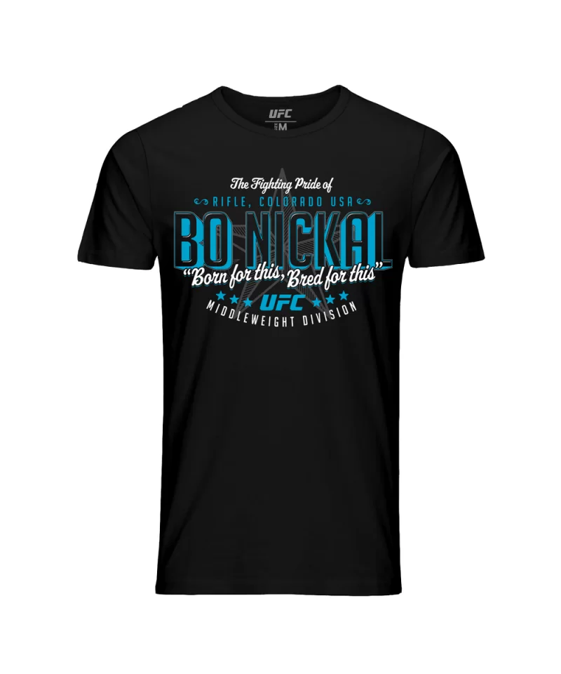 Men's UFC Bo Nickal Star T-Shirt-BLK $10.36 MEN'S