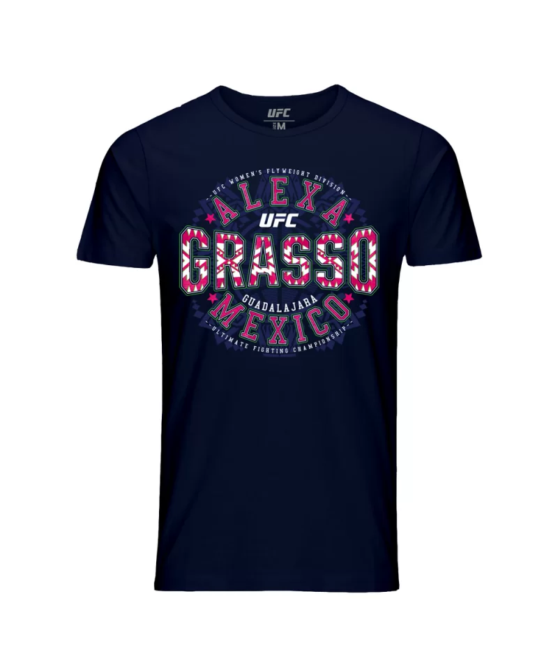 Men's UFC Alexa Grasso Mexico T-Shirt-Black $11.48 MEN'S