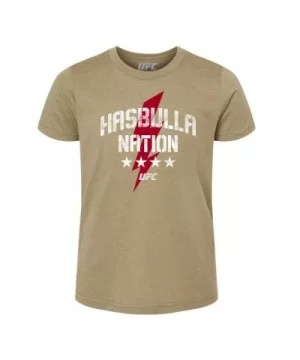 Men's UFC Hasbulla Nation Youth T-Shirt - Heather Olive $6.40 MEN'S