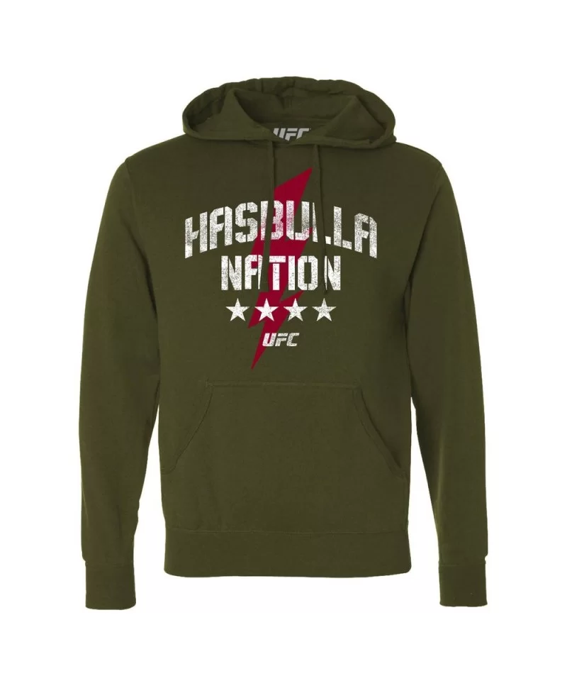 Men's UFC Hasbulla Nation Pullover Hoodie - Green $19.68 MEN'S