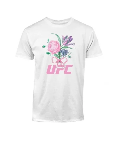 Men's UFC Flowers T-Shirt - White $10.80 MEN'S