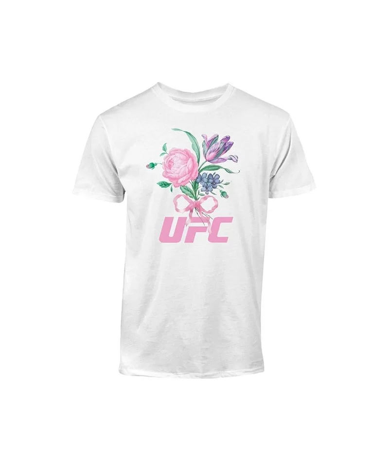 Men's UFC Flowers T-Shirt - White $10.80 MEN'S