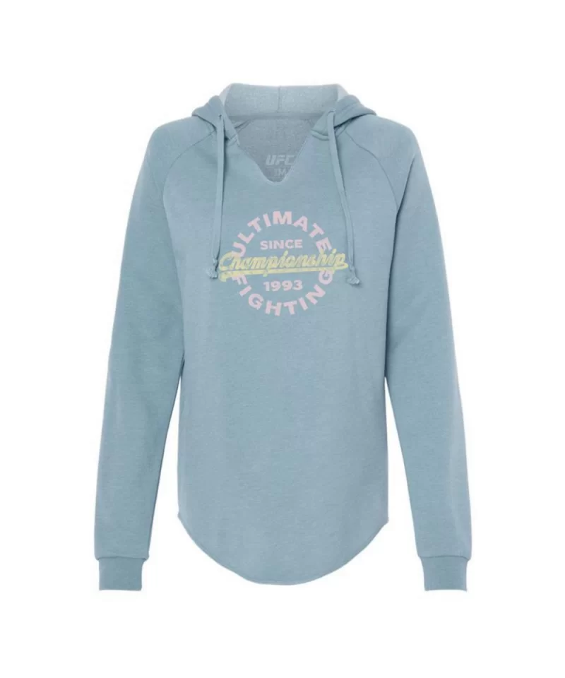 Women's UFC Traditional Pullover Hoodie - Light Blue $15.40 WOMEN'S