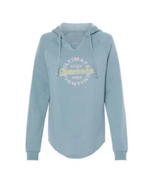 Women's UFC Traditional Pullover Hoodie - Light Blue $15.40 WOMEN'S