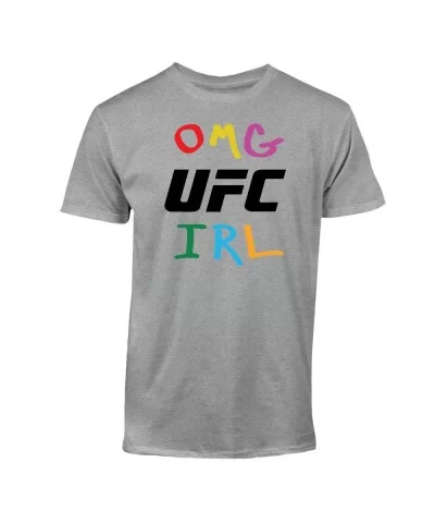 Men's UFC Omg Coo T-Shirt - Grey $11.04 MEN'S