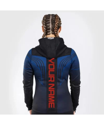 PERSONALIZATION - UFC AUTHENTIC FIGHT NIGHT KIT BY VENUM - WOMEN’S WALKOUT HOODIE - MIDNIGHT BLUE AND BLACK - Blue $38.44 WOM...