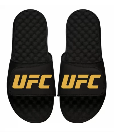 ISlide UFC Logo Slides - Black/Gold $19.20 WOMEN'S