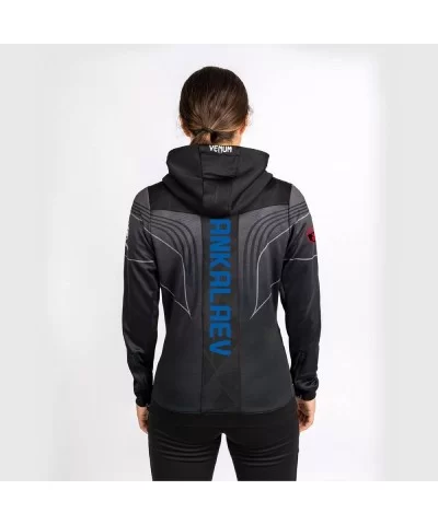 UFC VENUM Magomed Ankalaev Authentic Fight Night 2.0 Women’s Walkout Hoodie - Black $43.40 WOMEN'S