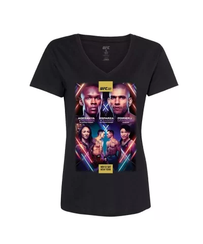 Women's UFC 281 Adesanya vs Pereira Event T-Shirt - Black $9.24 WOMEN'S