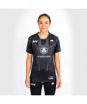 UFC VENUM Mackenzie Dern Authentic Fight Night 2.0 Women’s Walkout Jersey - Black $31.96 WOMEN'S