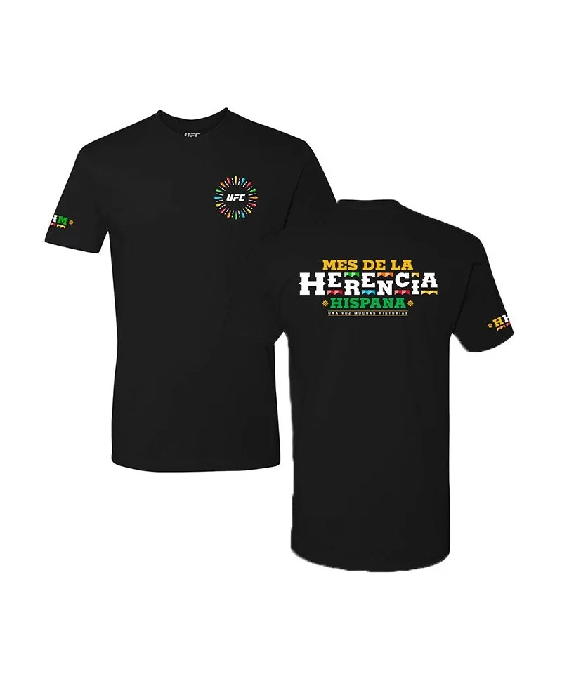 Men's UFC Hispanic Heritage Month T-Shirt - Black $11.52 MEN'S