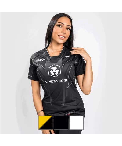 UFC VENUM Authentic Fight Night 2.0 Women's Walkout Jersey - Black $20.64 WOMEN'S