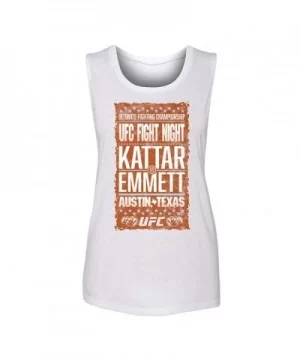 Women's UFC Fight Night Austin City Tank - White $4.32 WOMEN'S