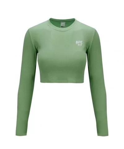 Women's UFC Fit Long Sleeve Crop - Sage $14.40 WOMEN'S