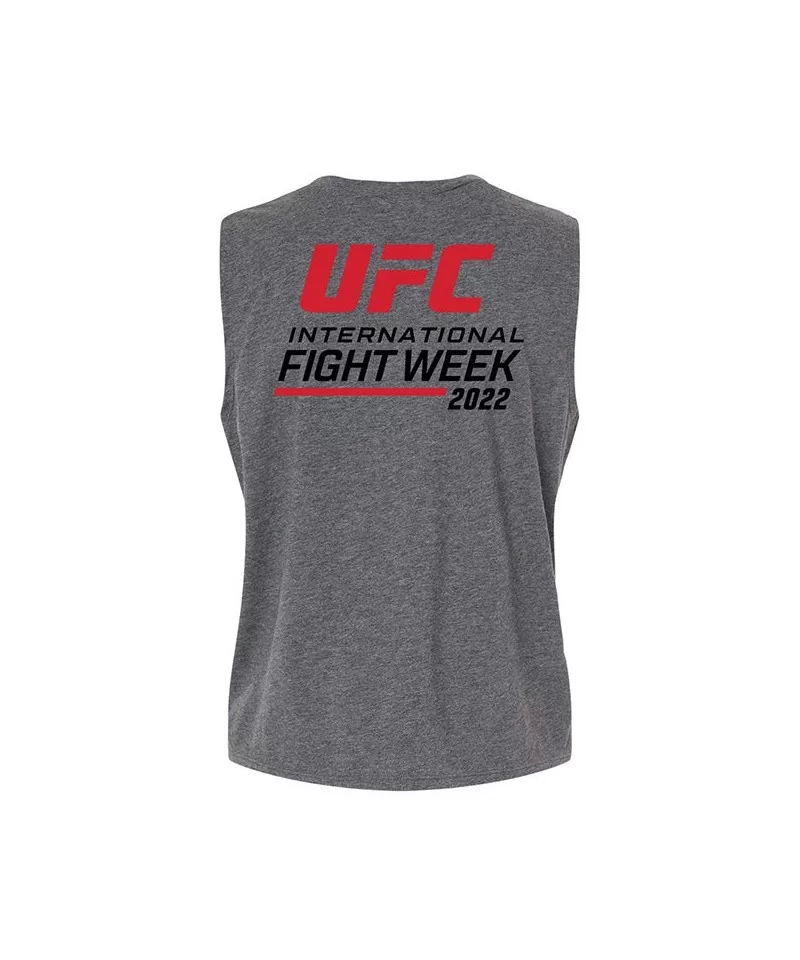 Women's UFC X International Fight Week Tank Top - Dark Heather $7.36 WOMEN'S