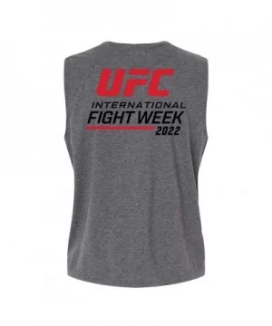 Women's UFC X International Fight Week Tank Top - Dark Heather $7.36 WOMEN'S