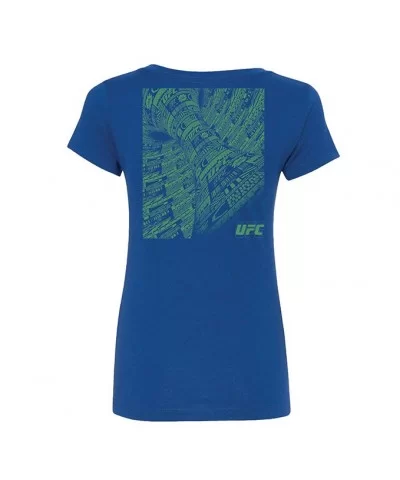 Women's UFC 93 Block T-Shirt - Royal $12.04 WOMEN'S