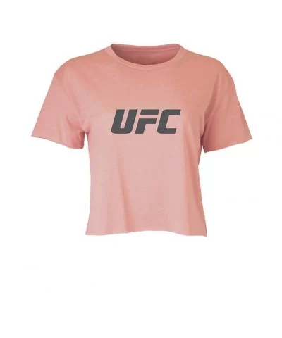 Women's UFC Logo T-Shirt - Pink $7.44 WOMEN'S