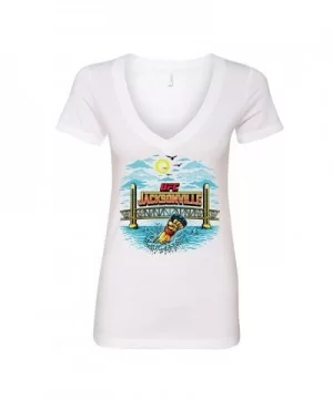 Women's UFC Jacksonville City T-Shirt - White $4.68 WOMEN'S