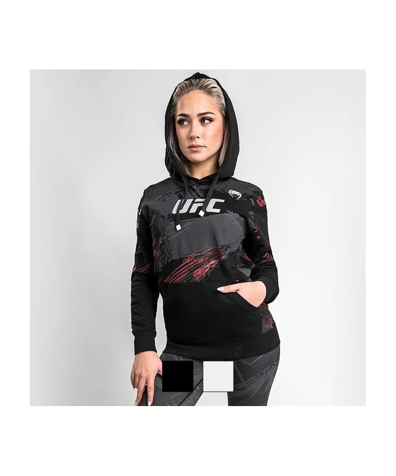 UFC VENUM Authentic Fight Week Women's 2.0 Pullover Hoodie - Black $25.92 WOMEN'S