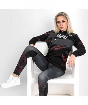 UFC VENUM Authentic Fight Week Women's 2.0 Pullover Hoodie - Black $25.92 WOMEN'S