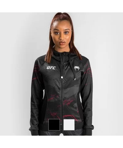 UFC VENUM Authentic Fight Week Women's 2.0 Full-Zip Hoodie - Black $29.04 WOMEN'S