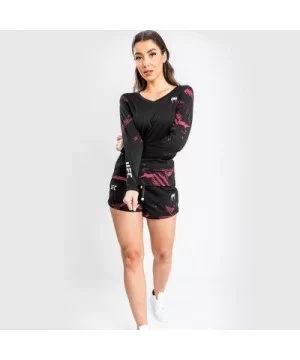 UFC VENUM Authentic Fight Week Women's 2.0 Black Long Sleeve T-Shirt $14.76 WOMEN'S