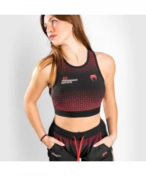 UFC Performance Institute Women's Black/Red Sports Bra by VENUM $14.40 WOMEN'S