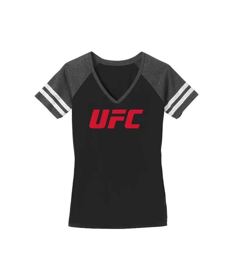 Women's UFC T-Shirt - Black/Grey $10.08 WOMEN'S