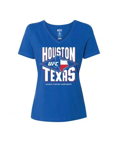 Women's UFC Houston City T-Shirt - Royal $5.28 WOMEN'S