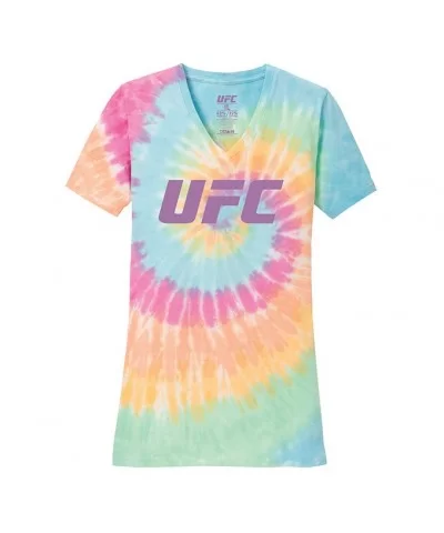 Women's UFC Pastel Tie Dye T-Shirt $9.60 WOMEN'S