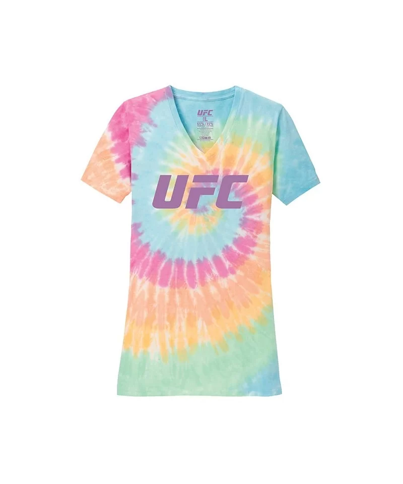 Women's UFC Pastel Tie Dye T-Shirt $9.60 WOMEN'S