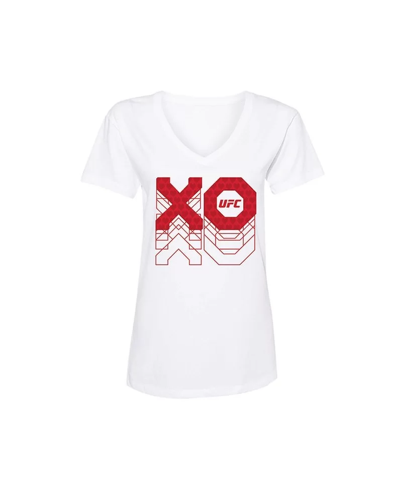 Women's UFC XO T-Shirt - White $10.64 WOMEN'S